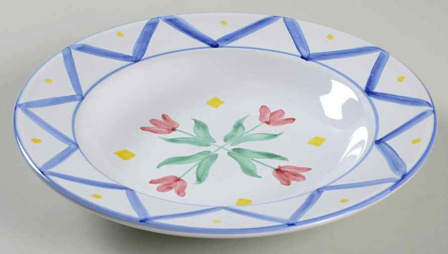 Quilt Americana Large Rim Soup Bowl by Mesa Intl-1