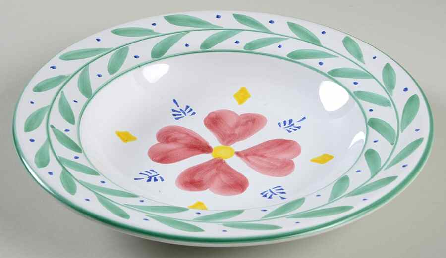 Quilt Americana Large Rim Soup Bowl by Mesa Intl-1