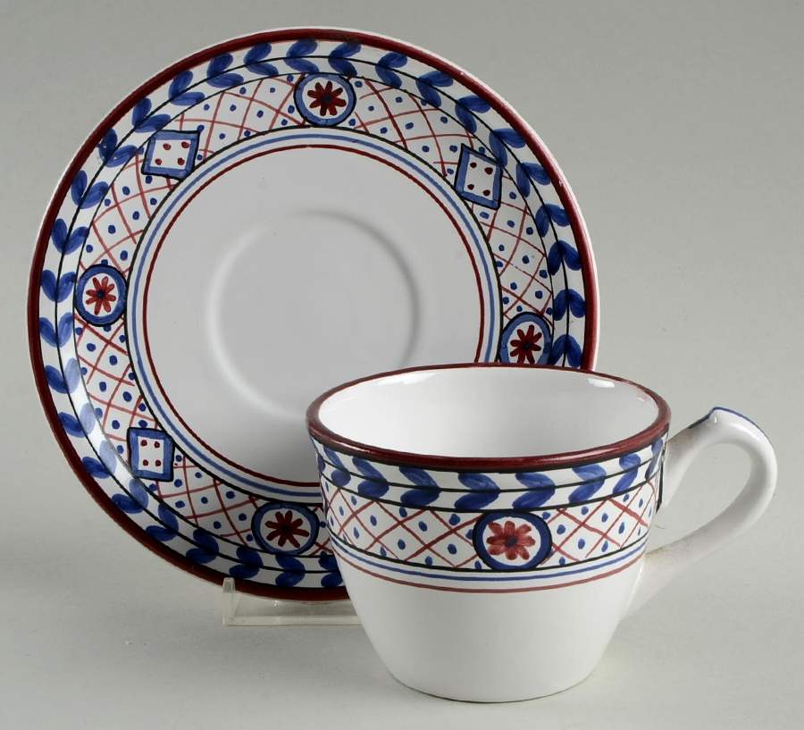 Terciero Flat Cup & Saucer Set by Mesa Intl-1