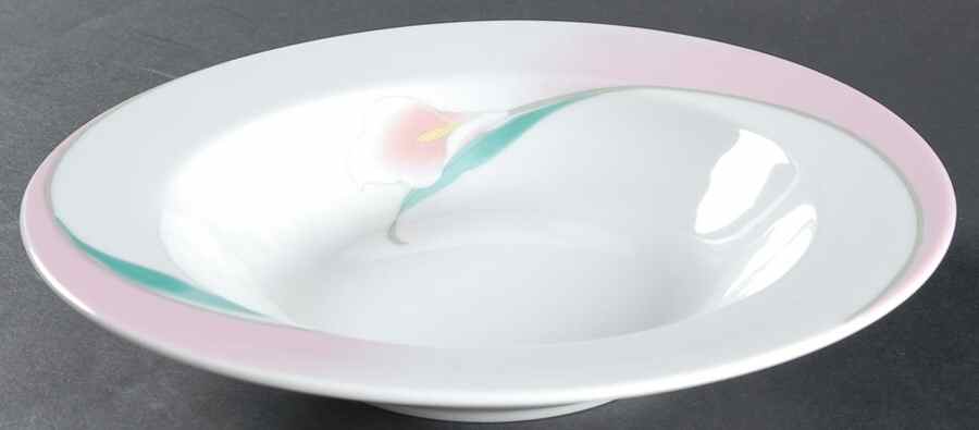 Ballerina Mauve Rim Soup Bowl by MSC-1