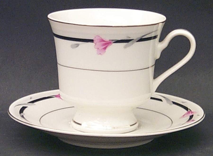 Colleen Footed Cup & Saucer Set by MSC-1