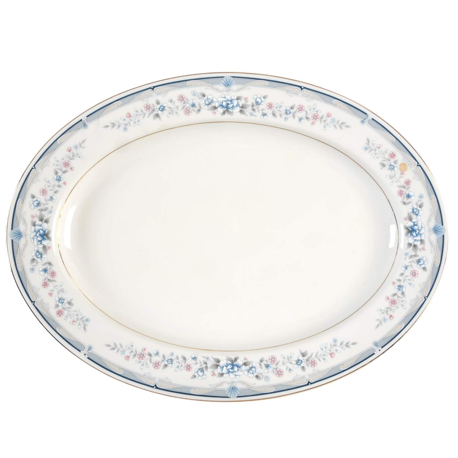 Nouvelle Rose 14" Oval Serving Platter by MSC-1