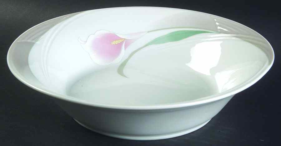 Springtime Grey (No Trim) 9" Round Vegetable Bowl by MSC-1
