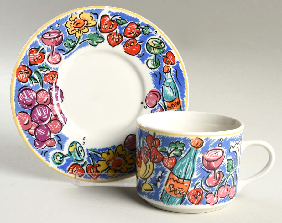 Bistro (8721) Flat Cup & Saucer Set by Misono-1