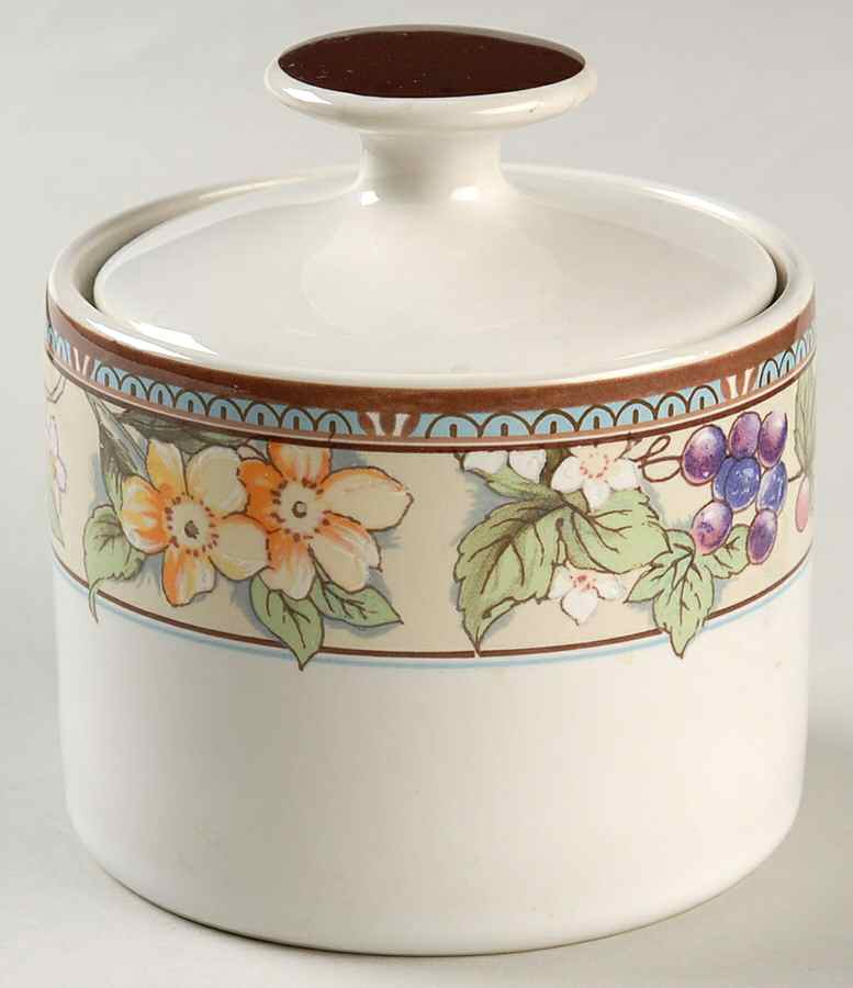Blossom Sugar Bowl & Lid by Misono-1