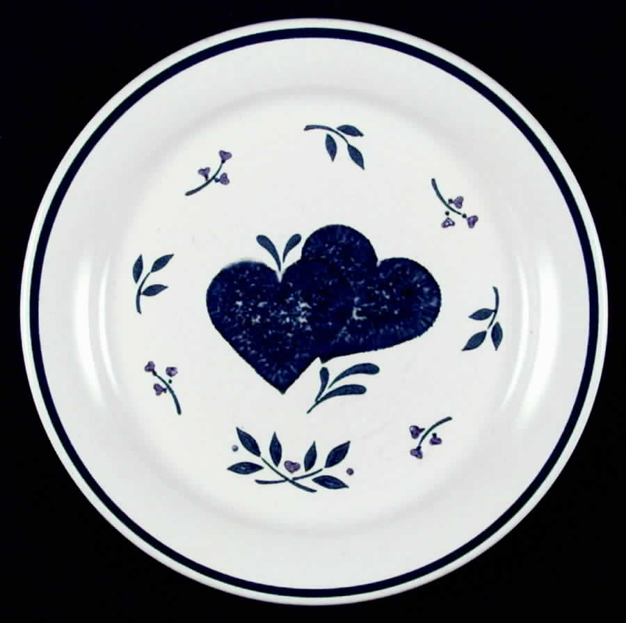 Hearts Dinner Plate by Market Square-1