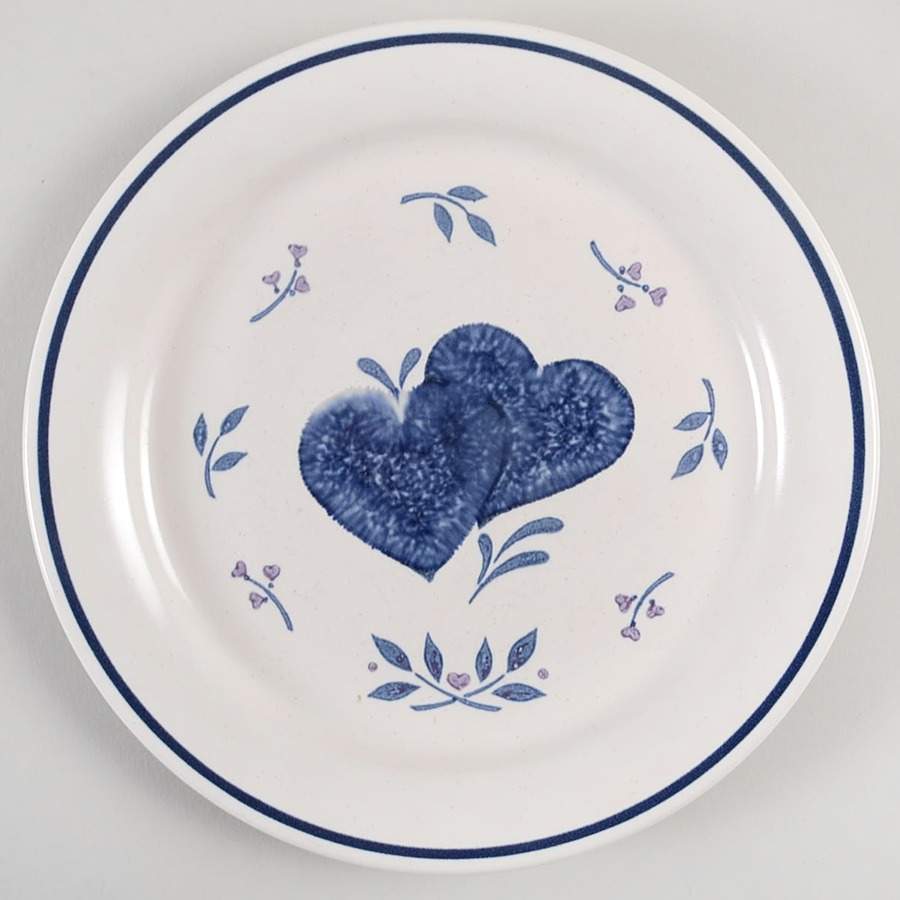 Hearts Salad Plate by Market Square-1
