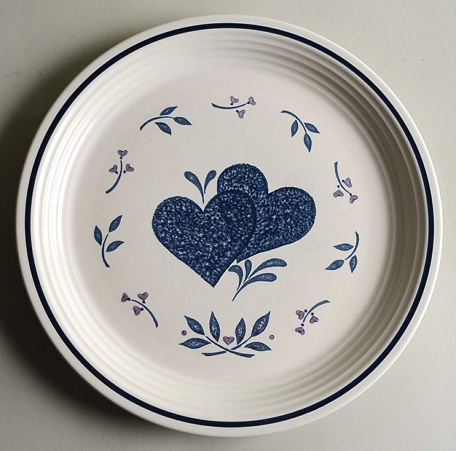 Hearts Dinner Plate by Market Square-1