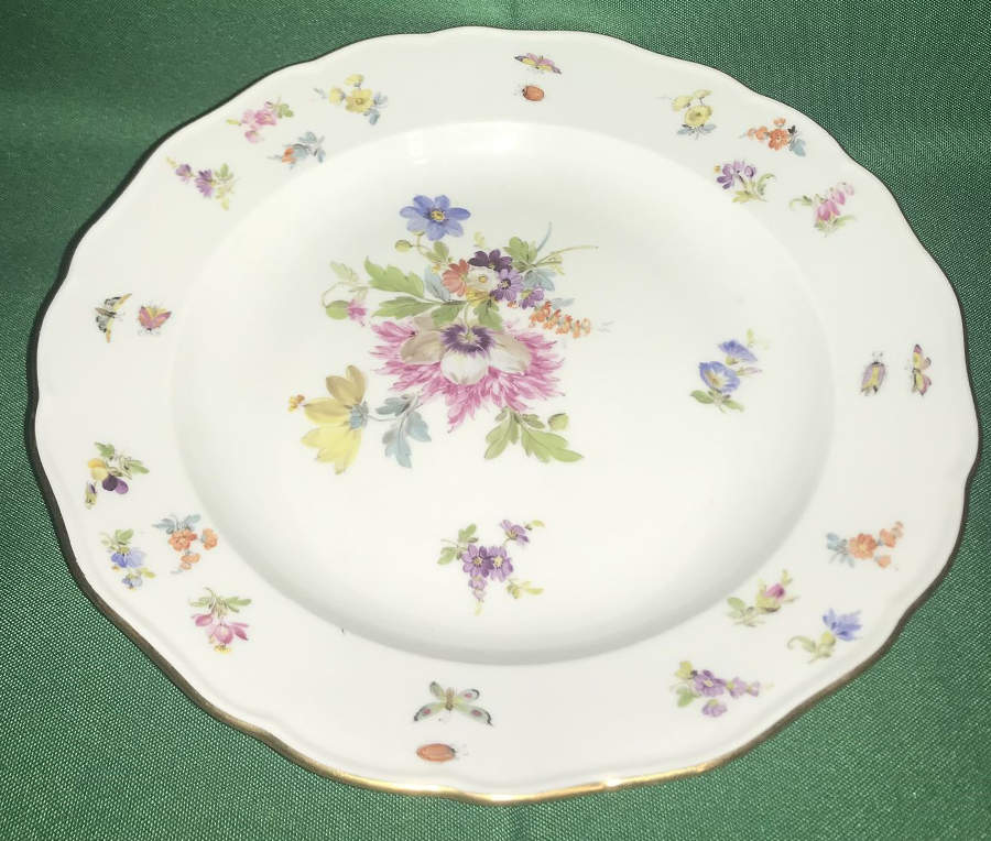 220110 Large Rim Soup Bowl by Meissen (Germany)-1