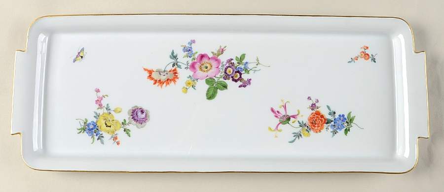 220110 15" Sandwich Tray by Meissen (Germany)-1