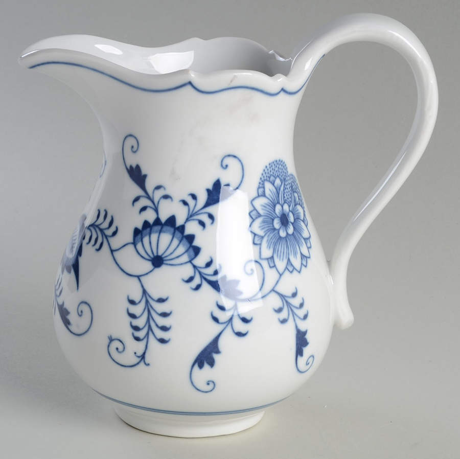 Blue Onion (Oval Backstamp) 32 Oz Pitcher by Meissen (Germany)-1