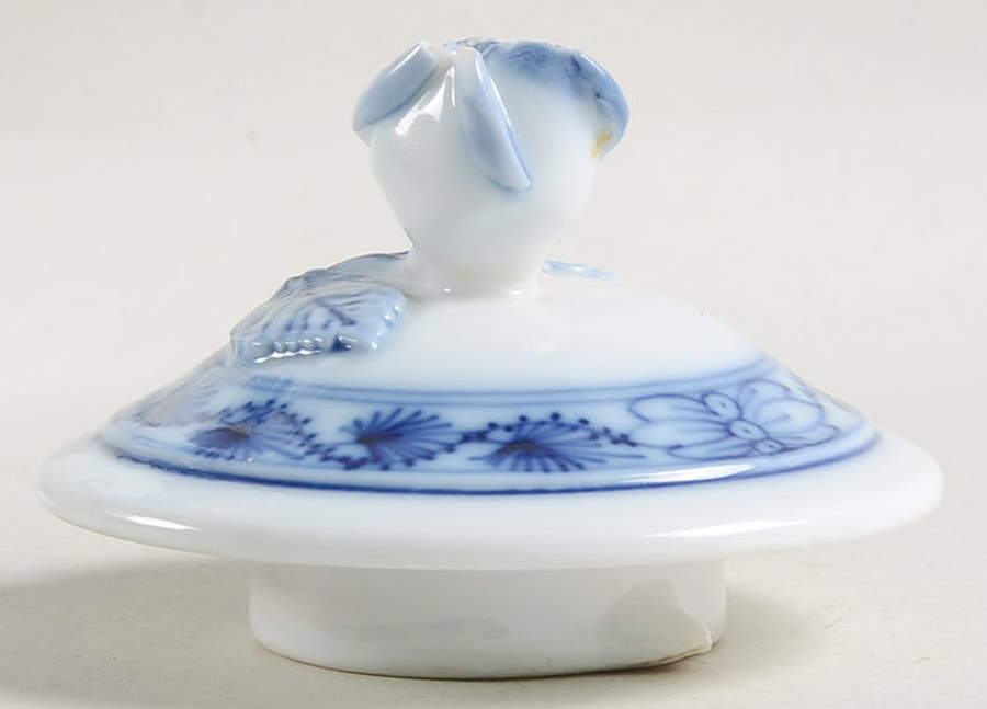 Blue Onion (Oval Backstamp) Lid for Mini Coffee Pot by Meissen (Germany)-1