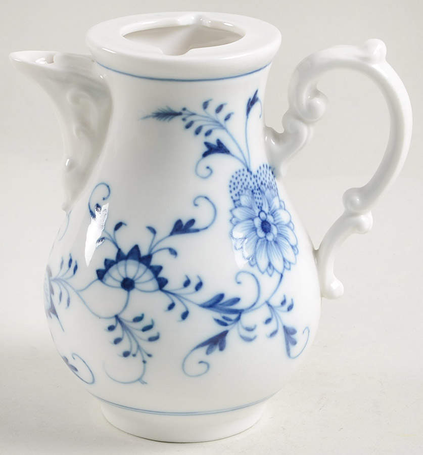 Blue Onion (Oval Backstamp) Individual Coffee Pot No Lid by Meissen (Germany)-1