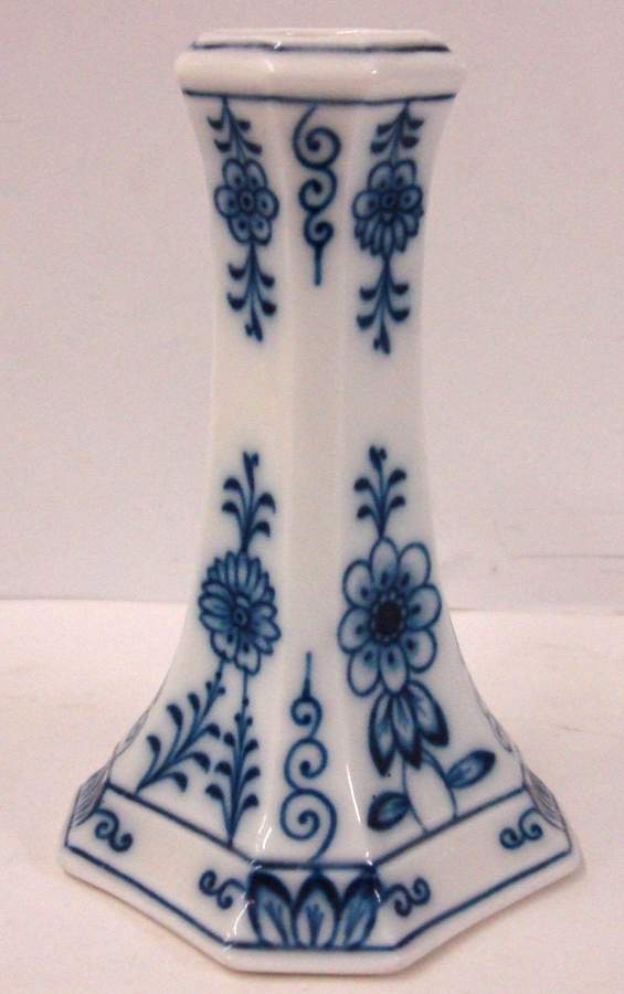Blue Onion (Oval Backstamp) 4" Vase by Meissen (Germany)-1