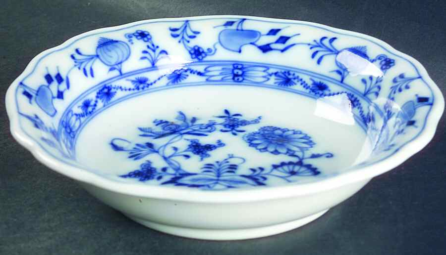 Blue Onion (Oval Backstamp) Soup/Cereal Bowl by Meissen (Germany)-1