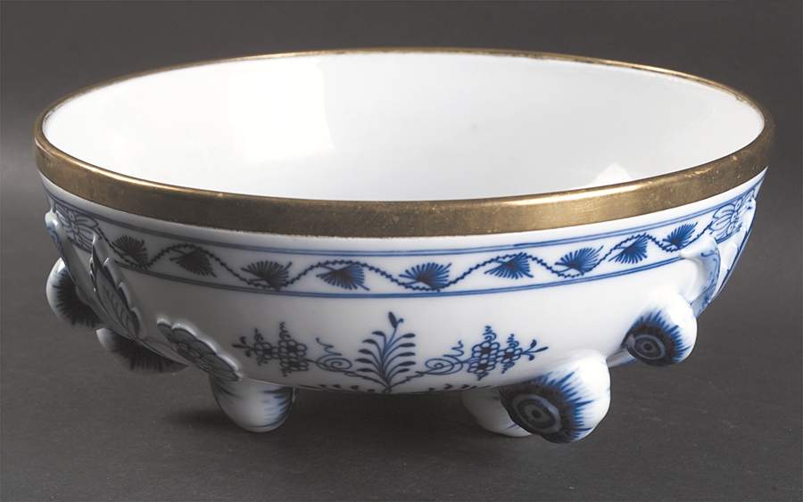 Blue Onion (Oval Backstamp) Centerpiece by Meissen (Germany)-1