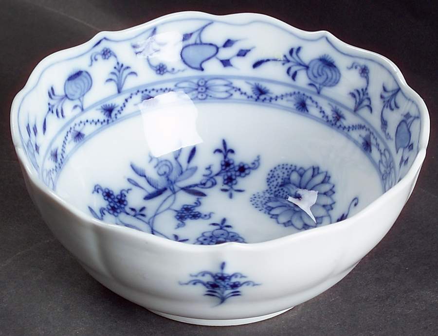 Blue Onion (Oval Backstamp) Coupe Cereal Bowl by Meissen (Germany)-1