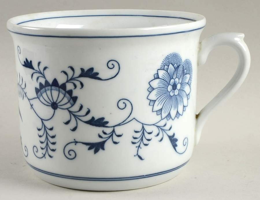 Blue Onion (Oval Backstamp) Soup Mug by Meissen (Germany)-1