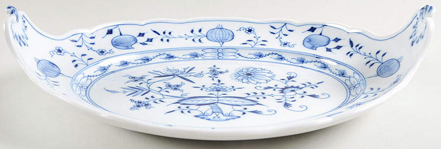 Blue Onion ("Sword" Backstamp) Underplate for Oval Tureen by Meissen (Germany)-1