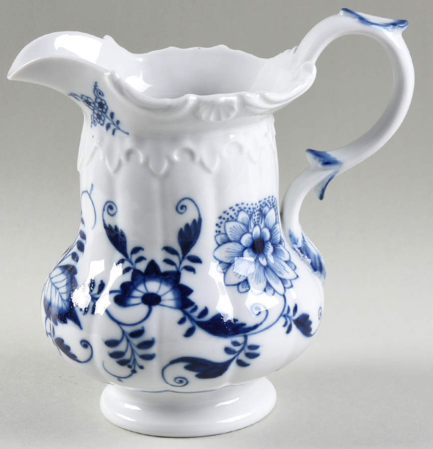 Blue Onion ("Sword" Backstamp) 20 Oz Milk Jug by Meissen (Germany)-1