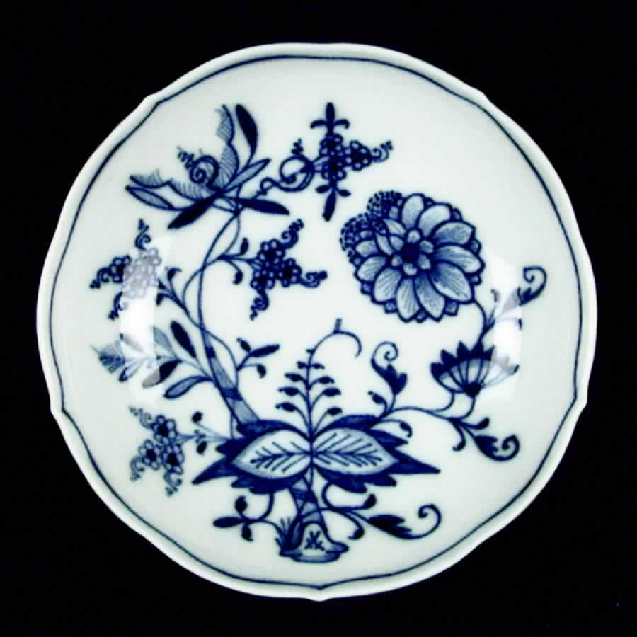 Blue Onion ("Sword" Backstamp) Saucer for Flat Cup by Meissen (Germany)-1