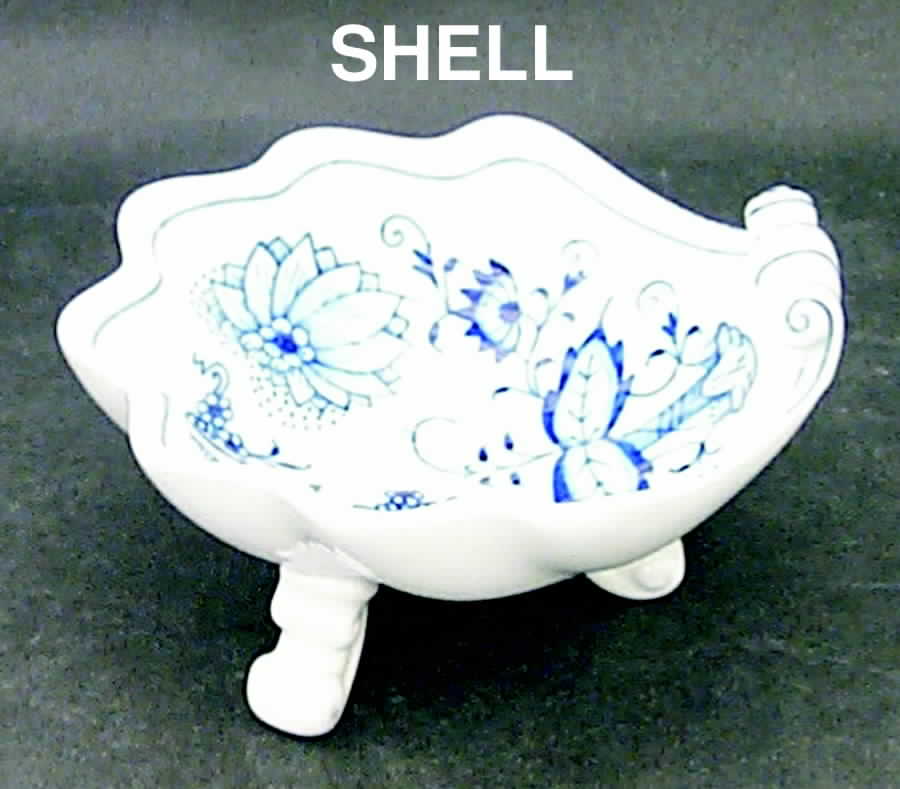 Blue Onion ("Sword" Backstamp) Salt Cellar by Meissen (Germany)-1