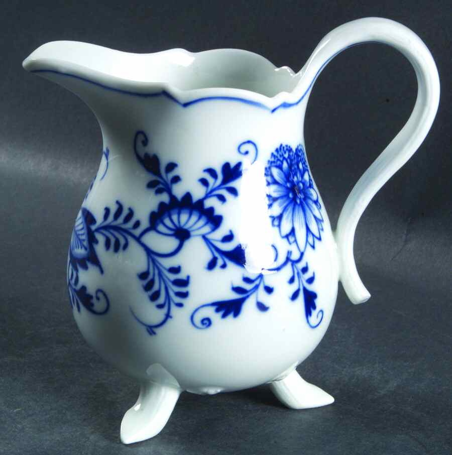 Blue Onion ("Sword" Backstamp) Creamer by Meissen (Germany)-1