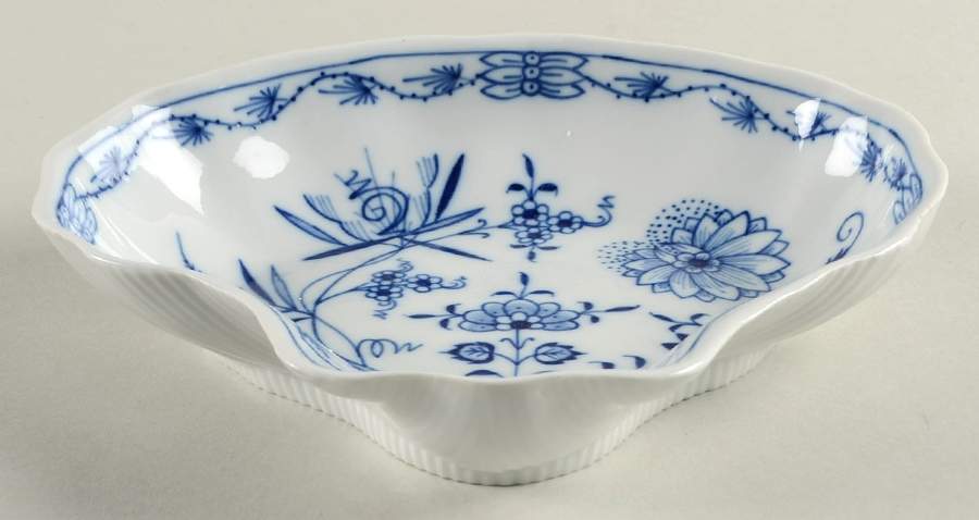 Blue Onion ("Sword" Backstamp) Individual Salad Bowl by Meissen (Germany)-1