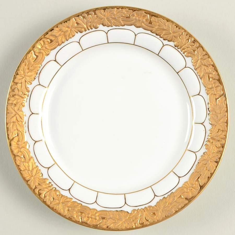 Gold Leaf (Germany) Bread & Butter Plate by Meissen (Germany)-1