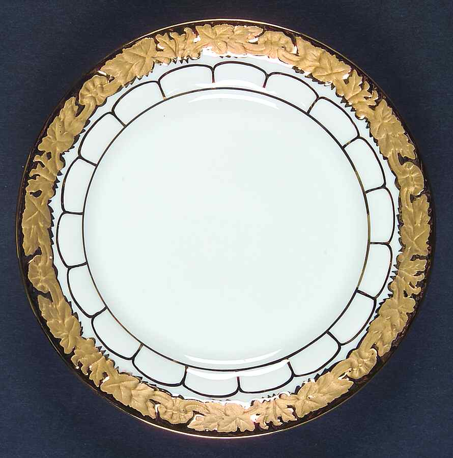 Gold Leaf (Germany) Bread & Butter Plate by Meissen (Germany)-1