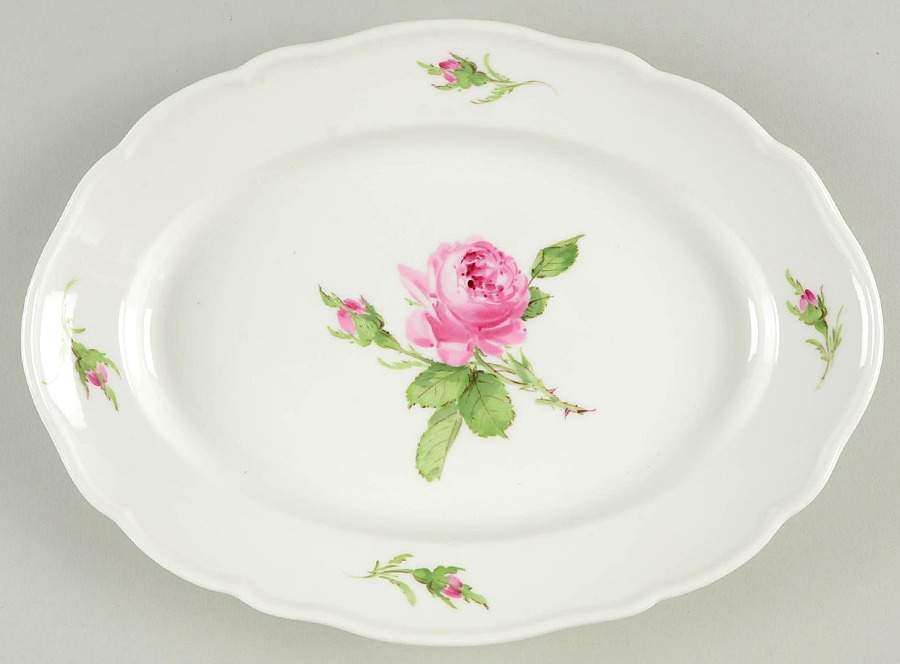 MSS2 11" Oval Serving Platter by Meissen (Germany)-1
