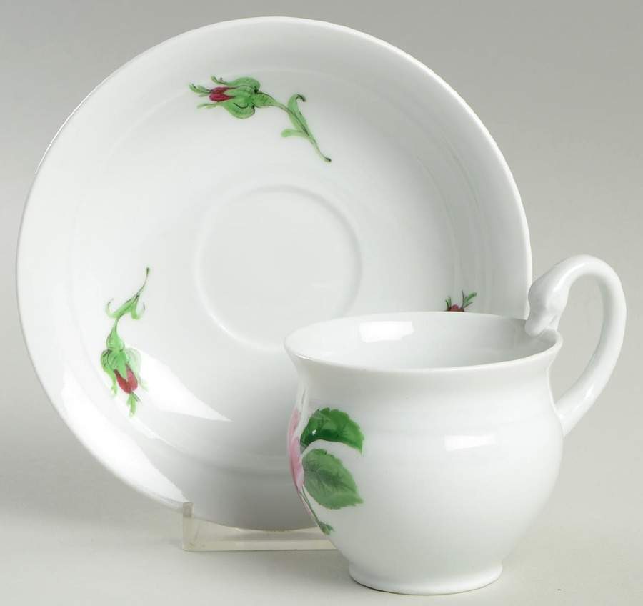 MSS2 Footed Cup & Saucer Set by Meissen (Germany)-1
