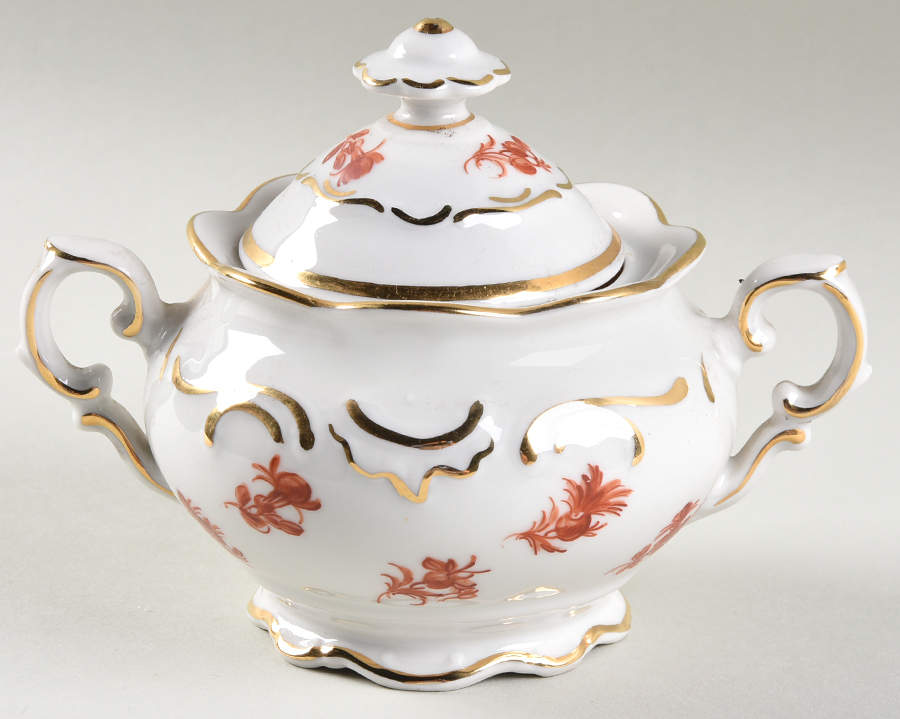 MSS27 Sugar Bowl & Lid by Meissen (Germany)-1