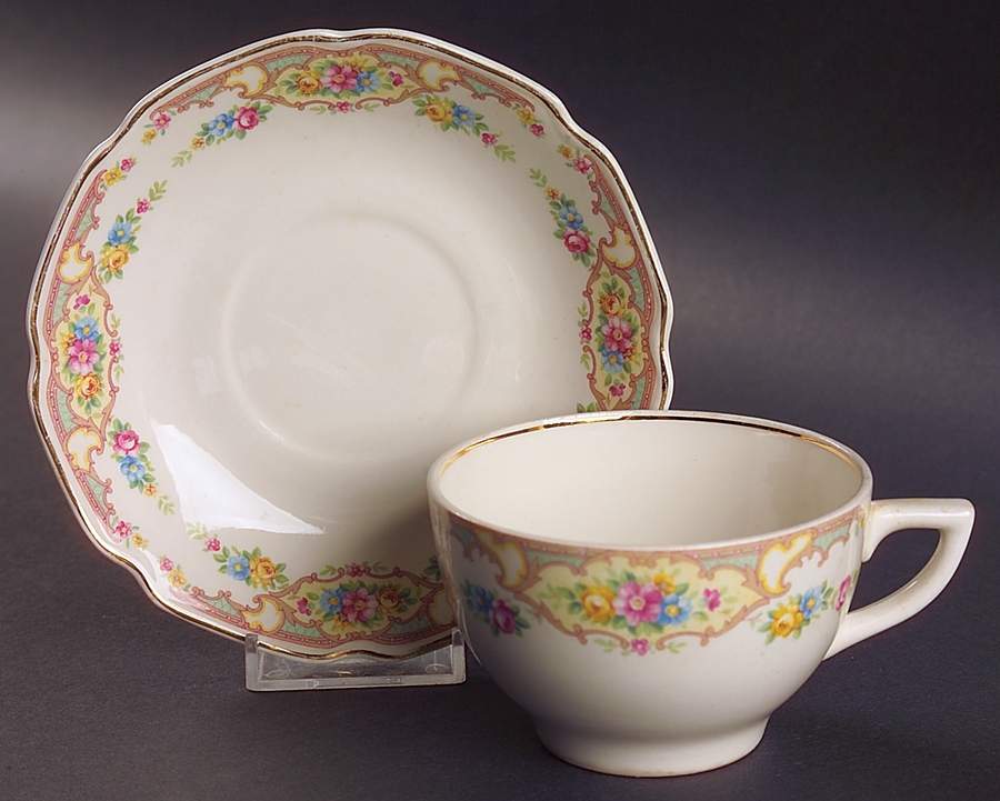 Mildred Flat Cup & Saucer Set by Mount Clemens-1