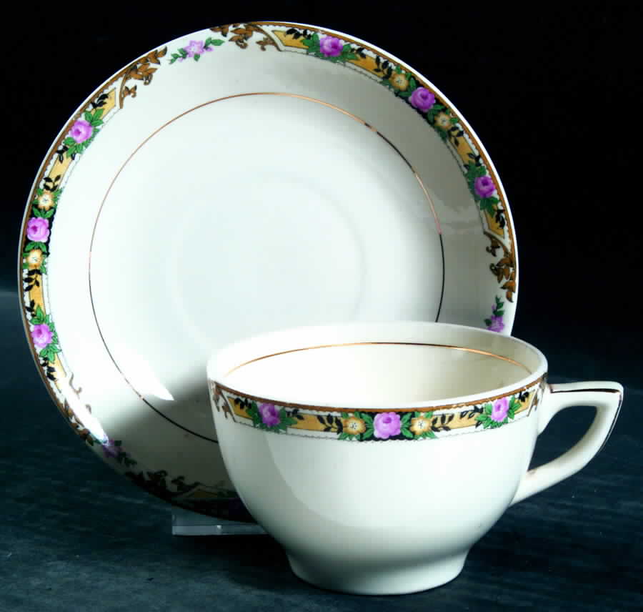 MTC2 Flat Cup & Saucer Set by Mount Clemens-1