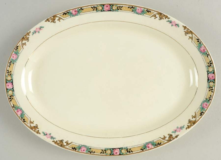 MTC2 9" Oval Serving Platter by Mount Clemens-1