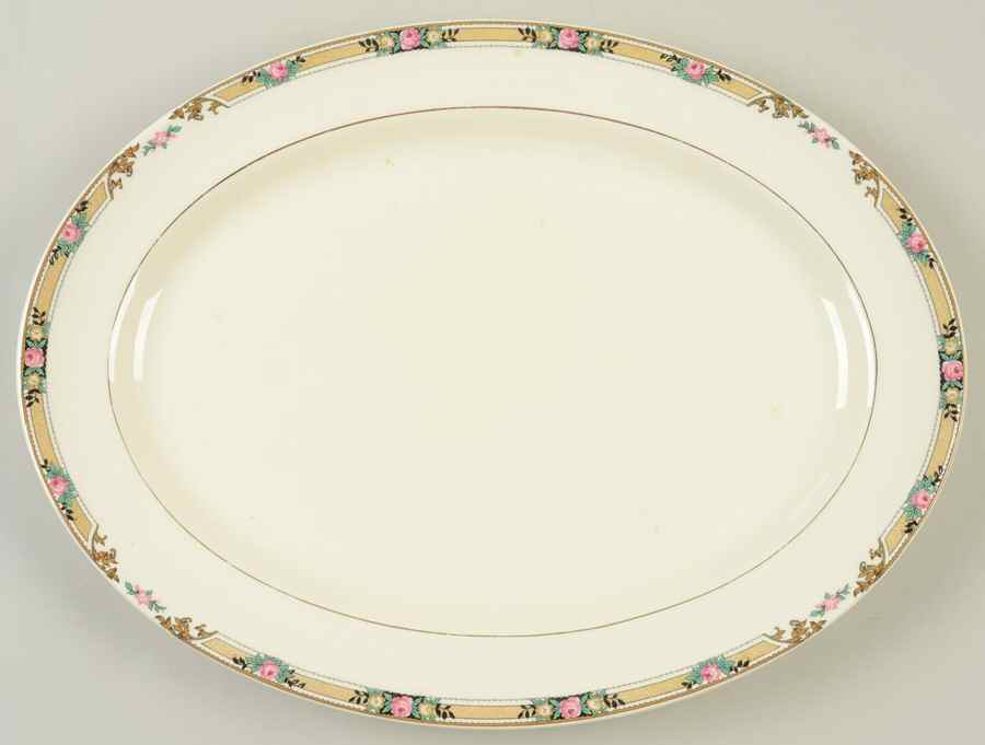 MTC2 13" Oval Serving Platter by Mount Clemens-1