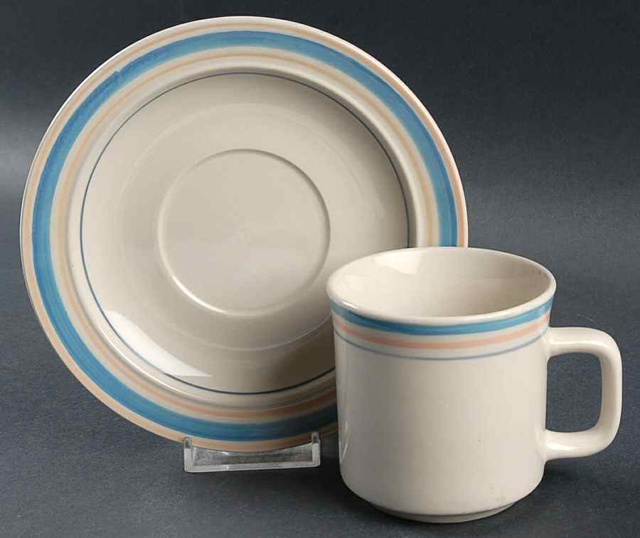 MTC29 Flat Cup & Saucer Set by Mount Clemens-1