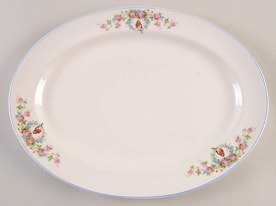 MTC4 13" Oval Serving Platter by Mount Clemens-1