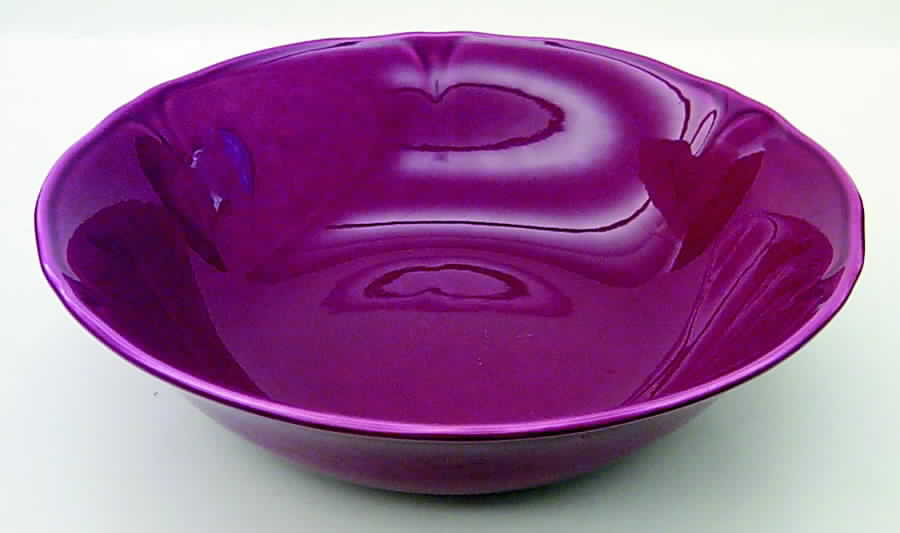 Petal Burgundy 8" Round Vegetable Bowl by Mount Clemens-1