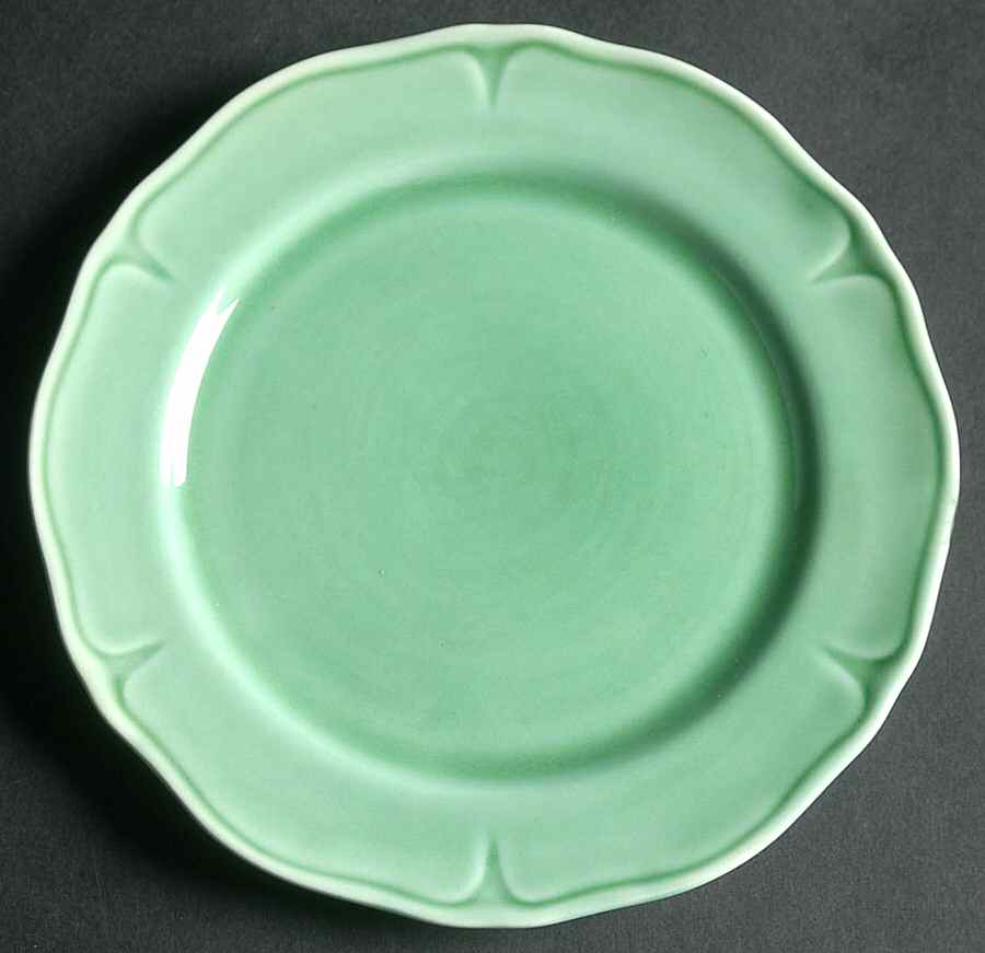 Petal Green Bread & Butter Plate by Mount Clemens-1