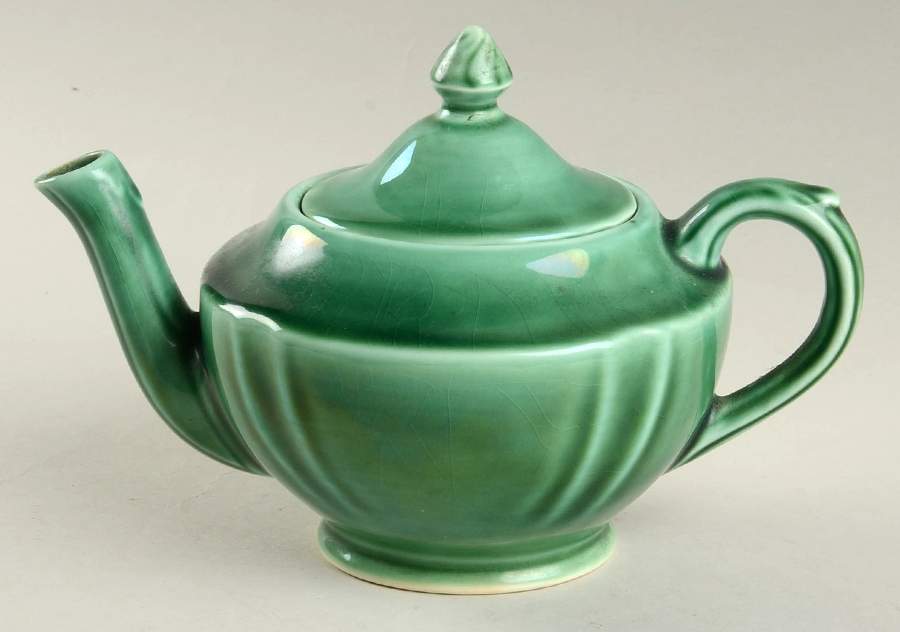 Petal Green Mini Teapot & Lid by Mount Clemens-1