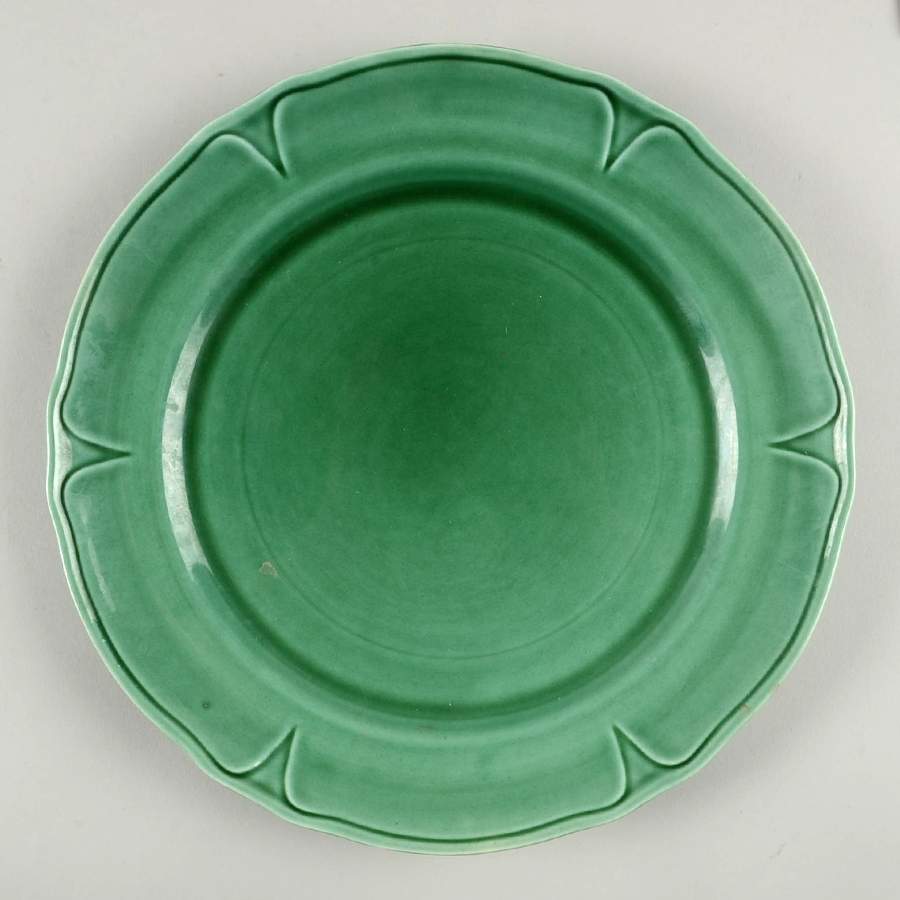 Petal Green Dinner Plate by Mount Clemens-1