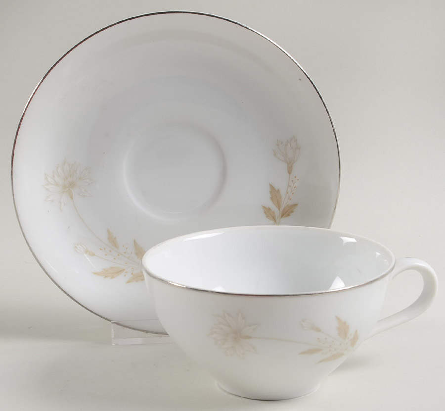 Sylvia Flat Cup & Saucer Set by Mt Hira-1
