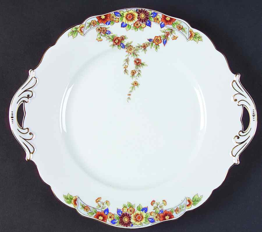 The Autumn Handled Cake Plate by Paul Muller-1