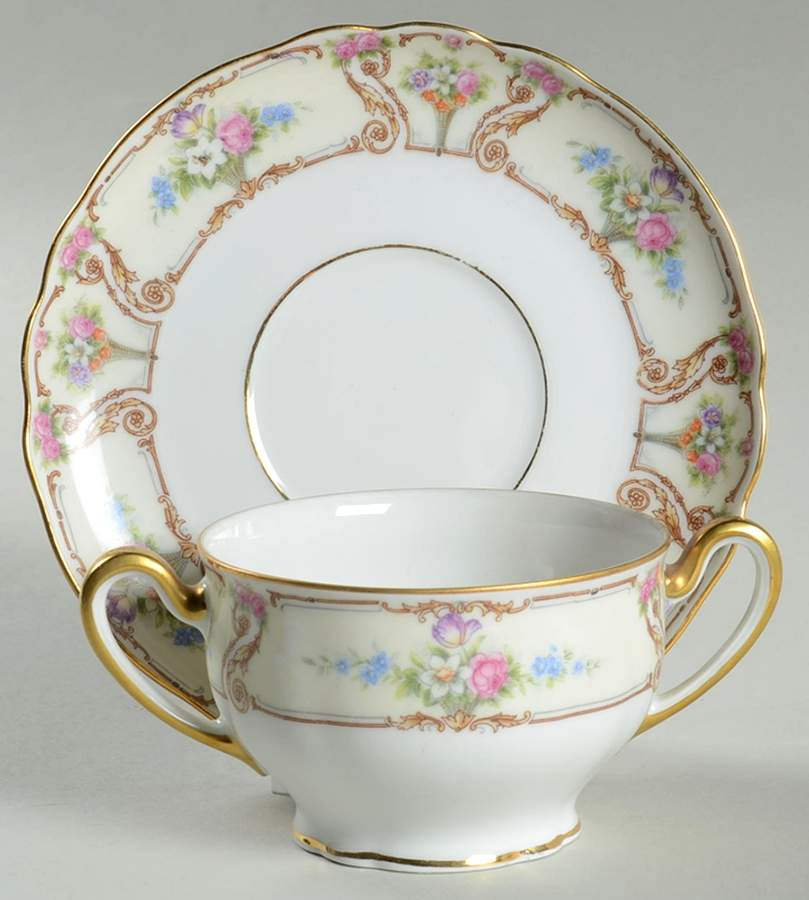 The Empress Footed Bouillon Cup & Saucer by Paul Muller-1