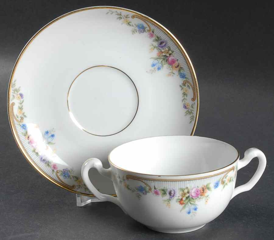 The Kenmore Flat Bouillon Cup & Saucer by Paul Muller-1