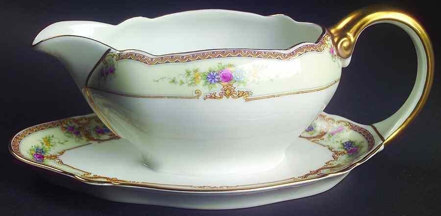 The Linwood Gravy Boat with Attached Underplate by Paul Muller-1