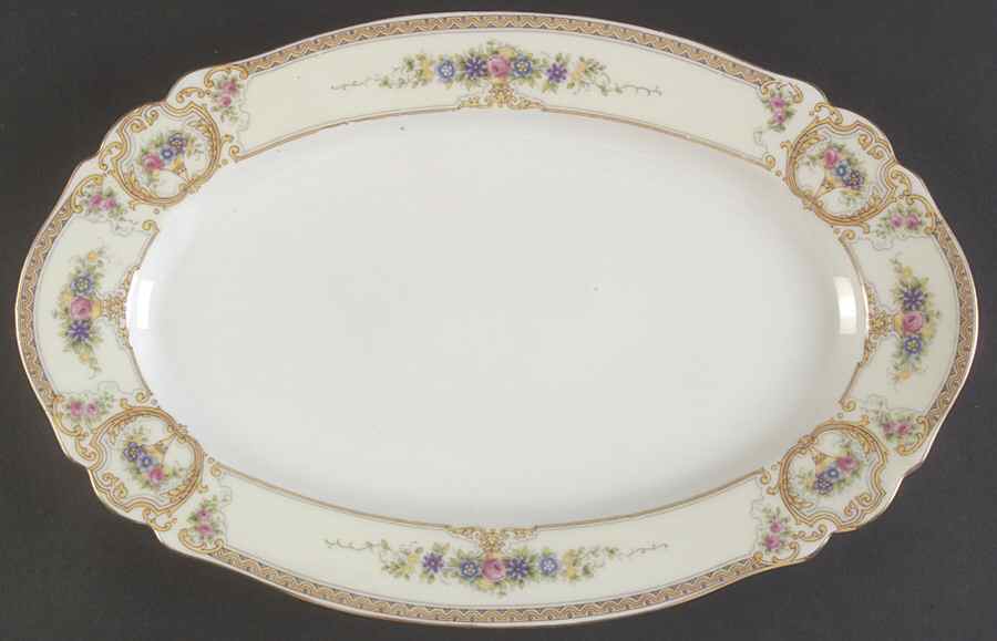 The Linwood 14" Oval Serving Platter by Paul Muller-1