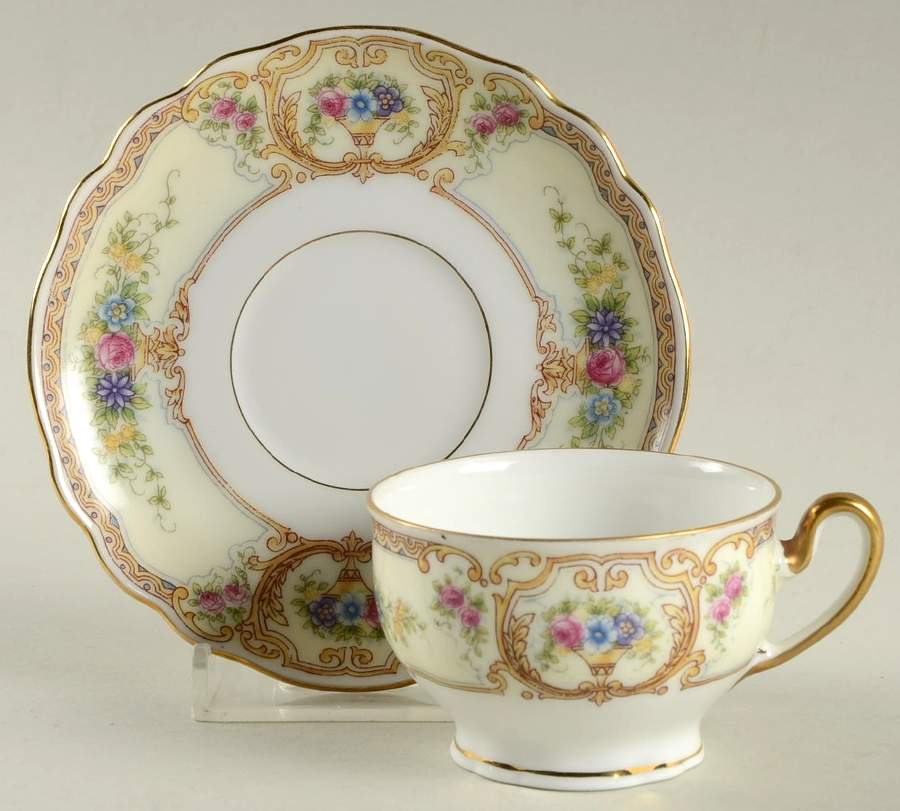 The Linwood Footed Demitasse Cup & Saucer Set by Paul Muller-1